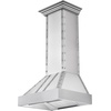 image:imageZLINE 36 in Ducted Vent Designer Series Wall Mount Range Hood in Satin Stainless Steel 6554SSSS3648 in