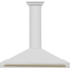 image:imageZLINE 48 Autograph Edition Stainless Steel Range Hood with Stainless Steel Shell and Champagne Bronze Accents