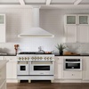 image:imageZLINE 48 Autograph Edition Stainless Steel Range Hood with Stainless Steel Shell and Champagne Bronze Accents