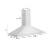 image:imageZLINE 48 in Wooden Wall Mount Range Hood in Cottage White  Includes Motor