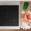 image:imageZLINE Autograph Edition 30 in 42 cu ft Paramount Induction Range with 4 Element Cooktop and Electric Convection Oven in Stainless Steel with Champagne Bronze Accents SINRZ30CB