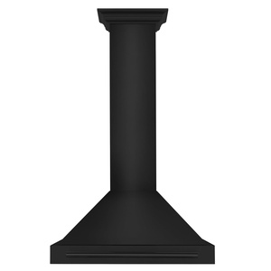 image:imageZLINE 30 in Convertible Black Stainless Steel Wall Mount Range Hood With Black Stainless Steel Handle BSKB4X30