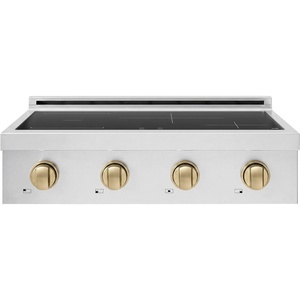 image:imageZLINE Autograph 30 in Paramount Induction Rangetop with 4 Element Cooktop and Bronze Accents