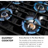 image:imageZLINE 48 in 67 cu ft Paramount Gas Range with 8 Burner DuoPro Cooktop and Dual Ovens in Black Stainless Steel PSGRB48