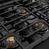 image:imageZLINE 48 in 67 cu ft Paramount Gas Range with 8 Burner DuoPro Cooktop and Dual Ovens in Black Stainless Steel PSGRB48