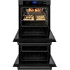 image:imageZLINE 30 Professional Double Wall Oven with Self Clean and True Convection in Black Stainless Steel AWD30BS