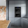 image:imageZLINE 30 Professional Double Wall Oven with Self Clean and True Convection in Black Stainless Steel AWD30BS