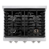 image:imageZLINE 30 in 42 cu ft Paramount Dual Fuel Range with 4 Burner Gas Cooktop and Electric Convection Oven in Stainless Steel SDR30