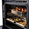 image:imageZLINE AWS30BS Professional 30 Electric Singlewall Oven with Selfclean Black Stainless Steel Finish Interior Lighting Touch Screen Panel 5 cuft Oven Capacity 240V 60Hz Builtin Design