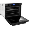 image:imageZLINE AWS30BS Professional 30 Electric Singlewall Oven with Selfclean Black Stainless Steel Finish Interior Lighting Touch Screen Panel 5 cuft Oven Capacity 240V 60Hz Builtin Design