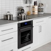 image:imageZLINE AWS30BS Professional 30 Electric Singlewall Oven with Selfclean Black Stainless Steel Finish Interior Lighting Touch Screen Panel 5 cuft Oven Capacity 240V 60Hz Builtin Design