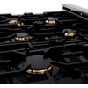 image:imageZLINE Autograph 36 in Legacy Dual Fuel Range in Satin Steel wWhite amp Gold Accents RASZWM36G