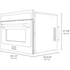 image:imageZLINE Autograph Edition 24 16 cu ft Builtin Convection Microwave Oven in Black Stainless Steel and Champagne Bronze Accents