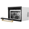 image:imageZLINE Autograph Edition 24 16 cu ft Builtin Convection Microwave Oven in Black Stainless Steel and Champagne Bronze Accents