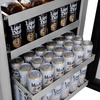 image:imageZLINE 24 in Touchstone 151 Can Beverage Fridge With Hand Hammered Copper Glass Door RBSOHH24