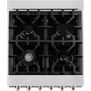 image:imageZLINE 24 in 28 cu ft Legacy Dual Fuel Range with 4 Burner Gas Cooktop and Electric Convection Oven in Stainless Steel with Satin Stainless Steel Door RASN24