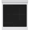 image:imageZLINE 24 in 32 cu ft Paramount Induction Range with 3 Element Cooktop and Electric Convection Oven in Stainless Steel with White Matte Door SINRWM24