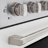 image:imageZLINE 24 in 32 cu ft Paramount Induction Range with 3 Element Cooktop and Electric Convection Oven in Stainless Steel with White Matte Door SINRWM24