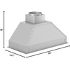 image:imageZLINE 28 Ducted Remote Blower Range Hood Insert in Stainless Steel 698RD2828 in