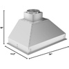 image:imageZLINE 28 Ducted Remote Blower Range Hood Insert in Stainless Steel 698RD2834 in