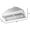 image:imageZLINE 28 Ducted Remote Blower Range Hood Insert in Stainless Steel 698RD2840 in