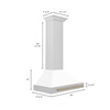 image:imageZLINE 30 Autograph Edition Stainless Steel Range Hood with White Matte Shell and Champagne Bronze Accents