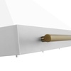 image:imageZLINE 30 Autograph Edition Stainless Steel Range Hood with White Matte Shell and Champagne Bronze Accents