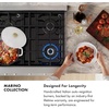 image:imageZLINE 30 in 42 cu ft Marino Dual Fuel Range with 4 Brass Burner Gas Cooktop and Electric Oven