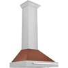 image:imageZLINE 30 in Convertible Stainless Steel Range Hood with Copper Shell and Stainless Steel Handle KB4STXC30