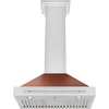 image:imageZLINE 30 in Convertible Stainless Steel Range Hood with Copper Shell and Stainless Steel Handle KB4STXC30