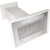 image:imageZLINE 30 in Wooden Island Mount Range Hood in White  Includes Motor