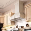 image:imageZLINE 30 in Wooden Wall Mount Range Hood in Cottage White  Includes Remote Motor