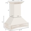 image:imageZLINE 30 in Wooden Wall Mount Range Hood in Cottage White  Includes Remote Motor