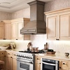 image:imageZLINE 30 in Wooden Wall Mount Range Hood in Cottage White  Includes Remote Motor
