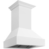 image:imageZLINE 30 in Wooden Wall Mount Range Hood in Rustic Bright White Finish 355WW30