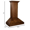 image:imageZLINE 30 in Wooden Wall Mount Range Hood in Rustic Light Finish  Includes Motor KPLL30