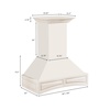image:imageZLINE 36 Ducted Wooden Wall Mount Range Hood in Cottage White 321TT36