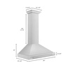 image:imageZLINE 36 Stainless Steel Range Hood with Stainless Steel Handle KB4STX36