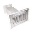 image:imageZLINE 36 in Wooden Island Mount Range Hood in White  Includes Motor
