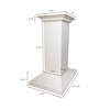 image:imageZLINE 36 in Wooden Island Mount Range Hood in White  Includes Motor