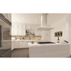 image:imageZLINE 36 in Wooden Island Mount Range Hood in White  Includes Motor