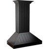 image:imageZLINE 36 in Wooden Wall Mount Range Hood in Black  Includes Motor KPCC36