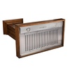 image:imageZLINE 36 in Wooden Wall Mount Range Hood in Rustic Light Finish  Includes Motor KPLL36