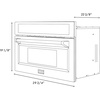 image:imageZLINE Autograph Edition 30 in 16 cu ft Builtin Convection Microwave Oven in Stainless Steel and Polished Gold Helix Handle MWOZ30KG