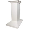 image:imageZLINE 30 in Wooden Island Mount Range Hood in White  Includes Motor