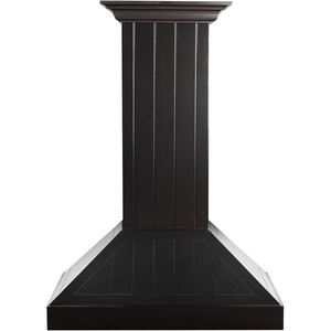 image:imageZLINE 36 in Wooden Wall Mount Range Hood in Black  Includes Motor KPCC36