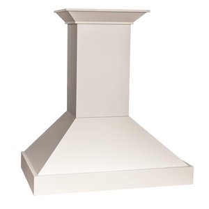 image:imageZLINE 36 in Wooden Wall Mount Range Hood in Cottage White  Includes Motor