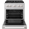 image:imageZLINE 30 in 42 cu ft Marino Dual Fuel Range w 4 Gas Burner Cooktop in Satin Stainless Steel