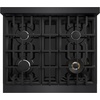 image:imageZLINE 30 in Classic Gas Rangetop with 4 Burners and Porcelain Cooktop in Black Stainless Steel