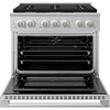 image:imageZLINE 36 in 52 cu ft Marino Dual Fuel Range w 6 Burner Gas Cooktop amp Electric Convection Oven